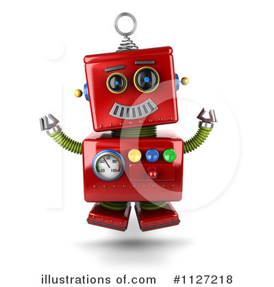 Royalty-Free (RF) Robot Clipart Illustration by stockillustrations - Stock Sample #1127218