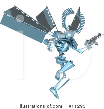 Royalty-Free (RF) Robot Clipart Illustration by AtStockIllustration - Stock Sample #11293