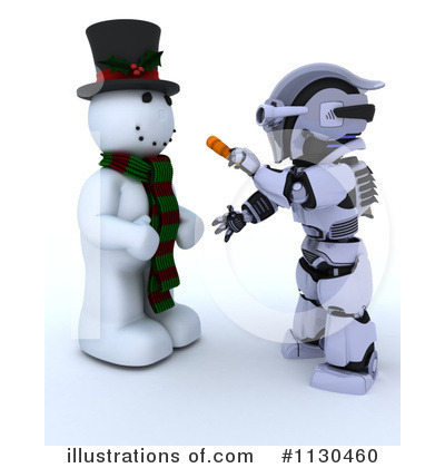 Royalty-Free (RF) Robot Clipart Illustration by KJ Pargeter - Stock Sample #1130460