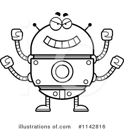 Royalty-Free (RF) Robot Clipart Illustration by Cory Thoman - Stock Sample #1142816