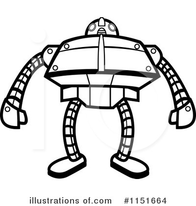 Royalty-Free (RF) Robot Clipart Illustration by Cory Thoman - Stock Sample #1151664