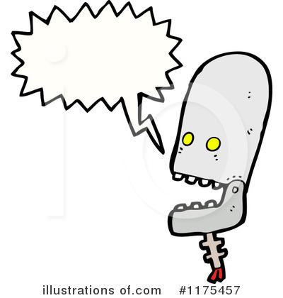 Royalty-Free (RF) Robot Clipart Illustration by lineartestpilot - Stock Sample #1175457