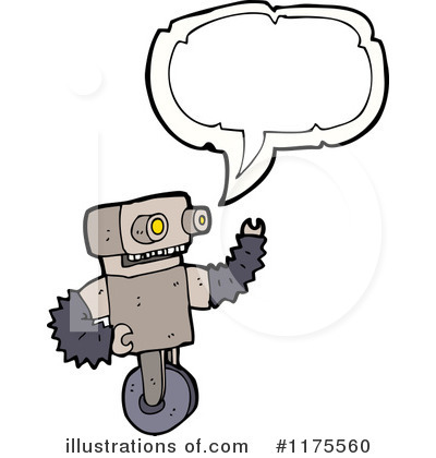 Royalty-Free (RF) Robot Clipart Illustration by lineartestpilot - Stock Sample #1175560
