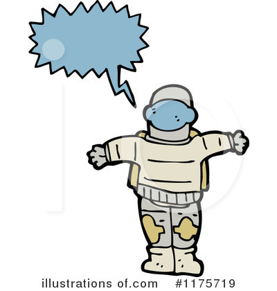 Royalty-Free (RF) Robot Clipart Illustration by lineartestpilot - Stock Sample #1175719
