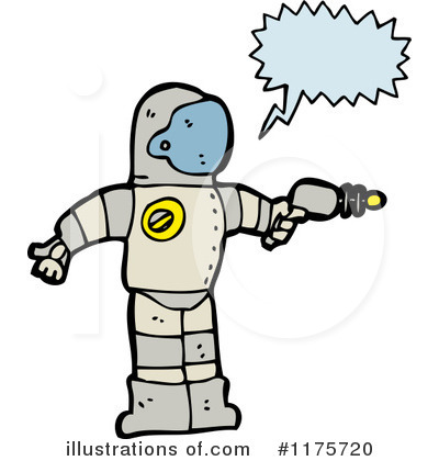 Royalty-Free (RF) Robot Clipart Illustration by lineartestpilot - Stock Sample #1175720