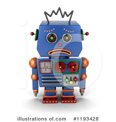 Royalty-Free (RF) Robot Clipart Illustration by stockillustrations - Stock Sample #1193428