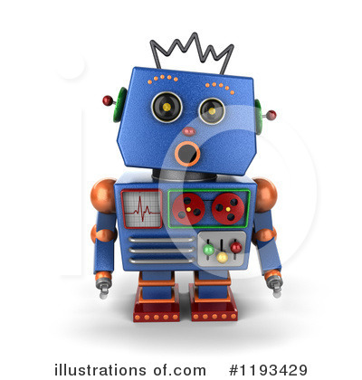Royalty-Free (RF) Robot Clipart Illustration by stockillustrations - Stock Sample #1193429