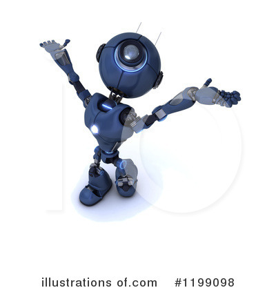 Royalty-Free (RF) Robot Clipart Illustration by KJ Pargeter - Stock Sample #1199098