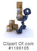 Robot Clipart #1199105 by KJ Pargeter