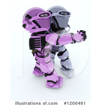Royalty-Free (RF) Robot Clipart Illustration by KJ Pargeter - Stock Sample #1200461