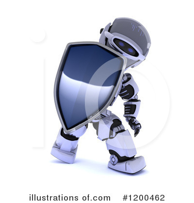 Royalty-Free (RF) Robot Clipart Illustration by KJ Pargeter - Stock Sample #1200462