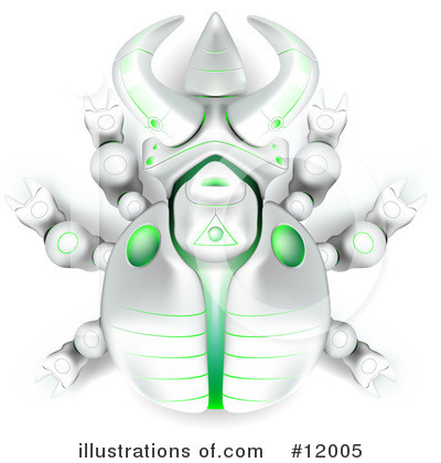 Royalty-Free (RF) Robot Clipart Illustration by Leo Blanchette - Stock Sample #12005