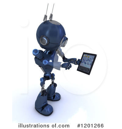 Royalty-Free (RF) Robot Clipart Illustration by KJ Pargeter - Stock Sample #1201266