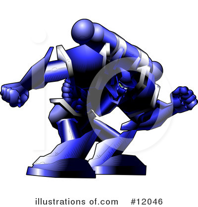 Royalty-Free (RF) Robot Clipart Illustration by AtStockIllustration - Stock Sample #12046