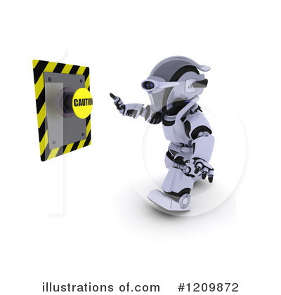 Royalty-Free (RF) Robot Clipart Illustration by KJ Pargeter - Stock Sample #1209872