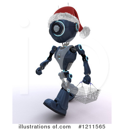 Royalty-Free (RF) Robot Clipart Illustration by KJ Pargeter - Stock Sample #1211565