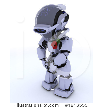 Royalty-Free (RF) Robot Clipart Illustration by KJ Pargeter - Stock Sample #1216553
