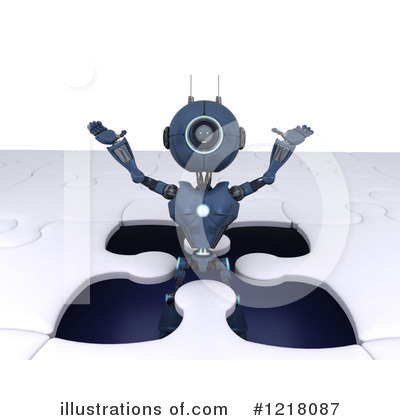 Royalty-Free (RF) Robot Clipart Illustration by KJ Pargeter - Stock Sample #1218087