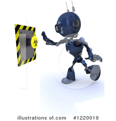 Royalty-Free (RF) Robot Clipart Illustration by KJ Pargeter - Stock Sample #1220019