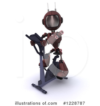 Royalty-Free (RF) Robot Clipart Illustration by KJ Pargeter - Stock Sample #1228787