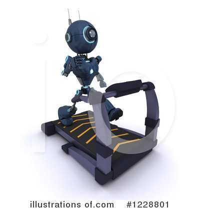 Royalty-Free (RF) Robot Clipart Illustration by KJ Pargeter - Stock Sample #1228801
