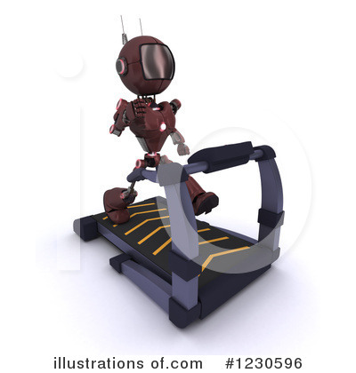 Royalty-Free (RF) Robot Clipart Illustration by KJ Pargeter - Stock Sample #1230596