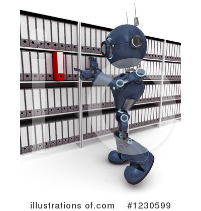Royalty-Free (RF) Robot Clipart Illustration by KJ Pargeter - Stock Sample #1230599