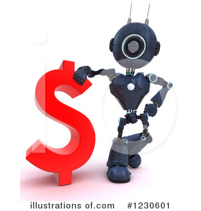 Royalty-Free (RF) Robot Clipart Illustration by KJ Pargeter - Stock Sample #1230601