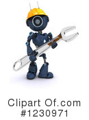 Robot Clipart #1230971 by KJ Pargeter
