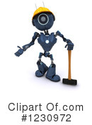 Robot Clipart #1230972 by KJ Pargeter