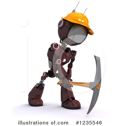Royalty-Free (RF) Robot Clipart Illustration by KJ Pargeter - Stock Sample #1235546