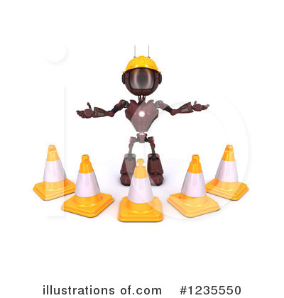 Royalty-Free (RF) Robot Clipart Illustration by KJ Pargeter - Stock Sample #1235550
