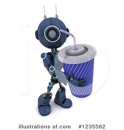 Royalty-Free (RF) Robot Clipart Illustration by KJ Pargeter - Stock Sample #1235562