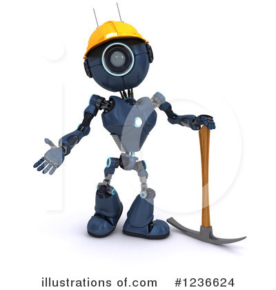 Royalty-Free (RF) Robot Clipart Illustration by KJ Pargeter - Stock Sample #1236624