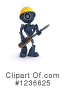 Robot Clipart #1236625 by KJ Pargeter