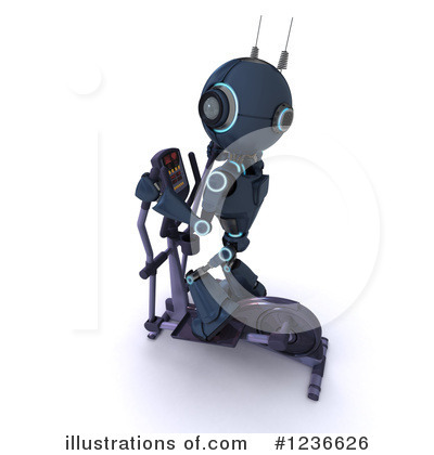 Royalty-Free (RF) Robot Clipart Illustration by KJ Pargeter - Stock Sample #1236626
