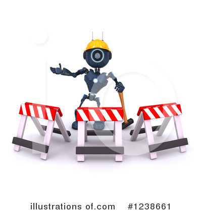 Royalty-Free (RF) Robot Clipart Illustration by KJ Pargeter - Stock Sample #1238661