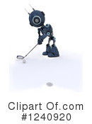 Robot Clipart #1240920 by KJ Pargeter