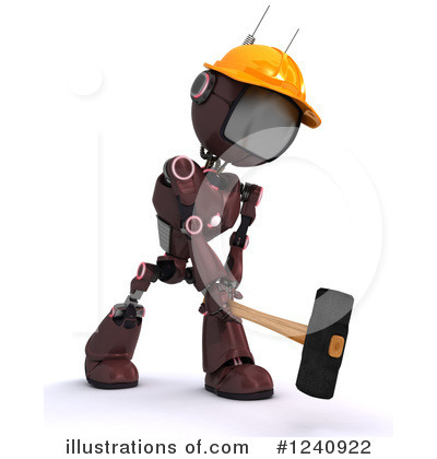 Royalty-Free (RF) Robot Clipart Illustration by KJ Pargeter - Stock Sample #1240922