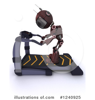 Treadmill Clipart #1240925 by KJ Pargeter