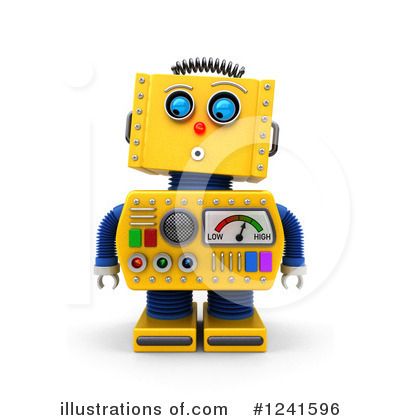 Royalty-Free (RF) Robot Clipart Illustration by stockillustrations - Stock Sample #1241596