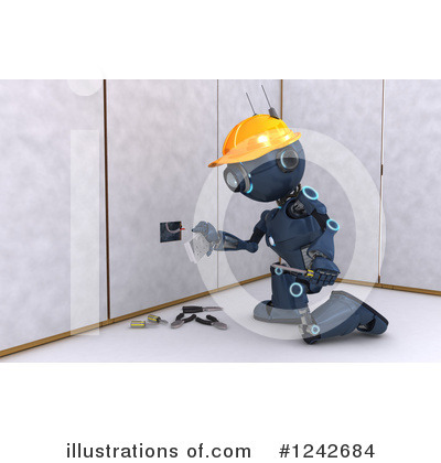 Royalty-Free (RF) Robot Clipart Illustration by KJ Pargeter - Stock Sample #1242684