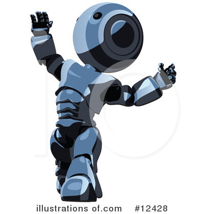 Royalty-Free (RF) Robot Clipart Illustration by Leo Blanchette - Stock Sample #12428
