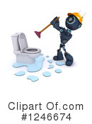 Robot Clipart #1246674 by KJ Pargeter