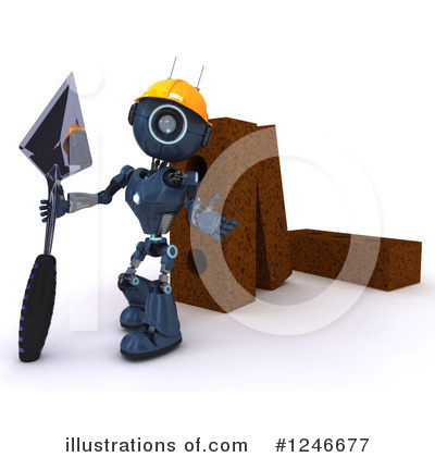 Royalty-Free (RF) Robot Clipart Illustration by KJ Pargeter - Stock Sample #1246677