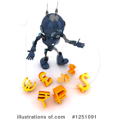 Royalty-Free (RF) Robot Clipart Illustration by KJ Pargeter - Stock Sample #1251091
