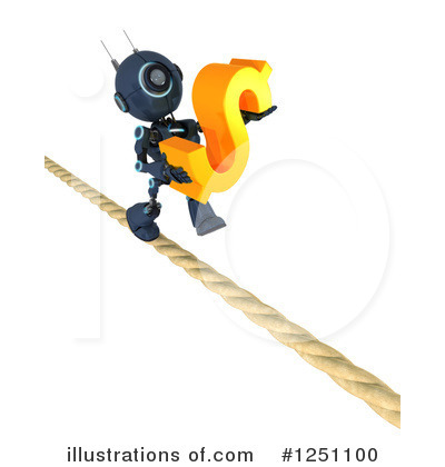 Royalty-Free (RF) Robot Clipart Illustration by KJ Pargeter - Stock Sample #1251100