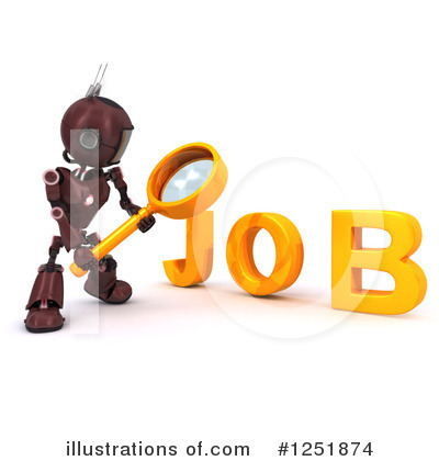 Royalty-Free (RF) Robot Clipart Illustration by KJ Pargeter - Stock Sample #1251874