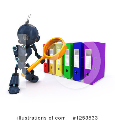 Royalty-Free (RF) Robot Clipart Illustration by KJ Pargeter - Stock Sample #1253533