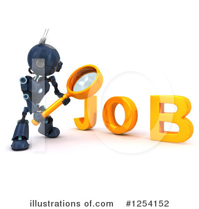 Royalty-Free (RF) Robot Clipart Illustration by KJ Pargeter - Stock Sample #1254152